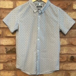 Denim & Flower Blue Patterned Button Down Shirt